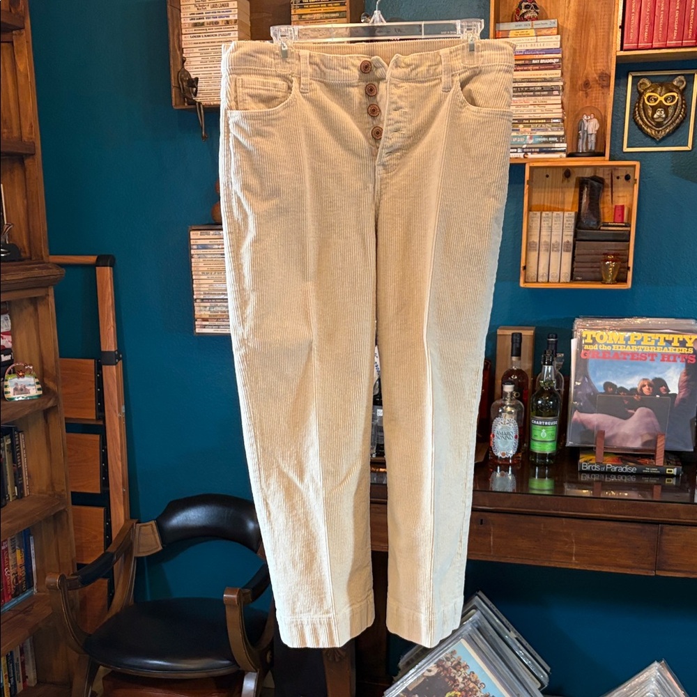 CAbi (#4513) Palm Beach Crop Corduroy Pants